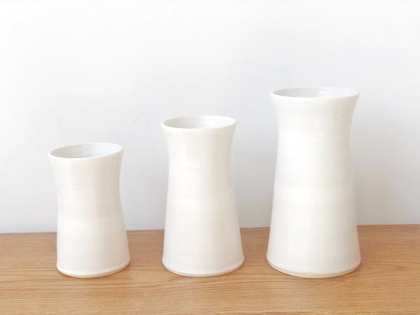 Ceramic White Vase - Large