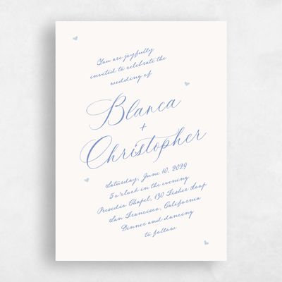 Beige Standard Wedding Invitation - Estate Portrait