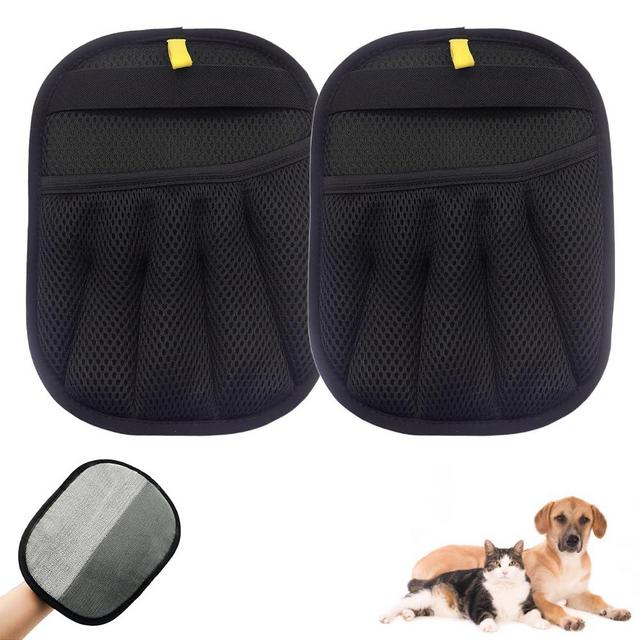 AIIONP Pet Hair Remover Electrostatic Gloves, Pet Hair Remover Gloves, Dogs Cats Hair Removal Tool