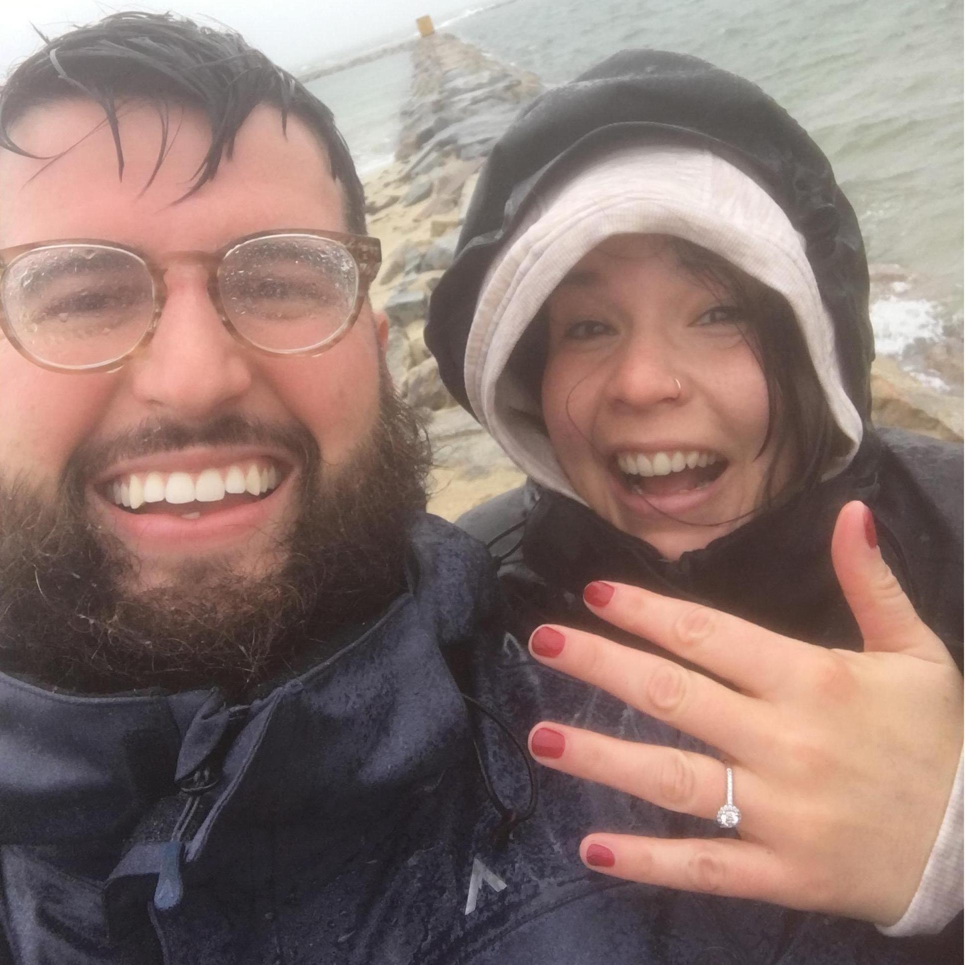 First picture we took after Steve asked Steph to marry him on October 27, 2018!
