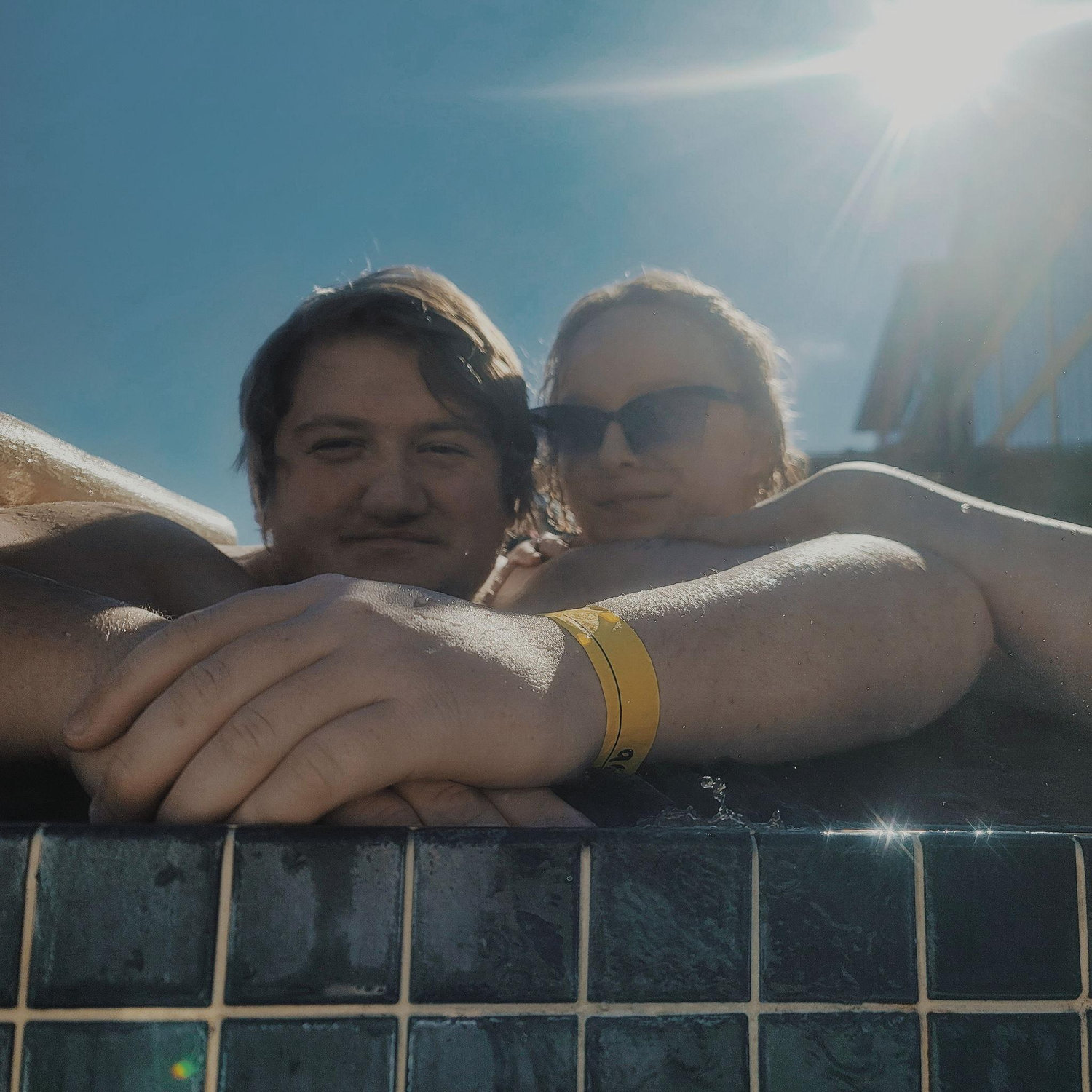 Us in Arizona, soaking up sun