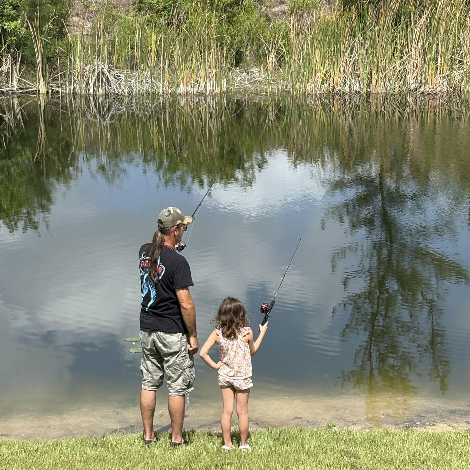 Victoria and Brian Fishing.