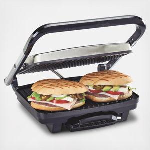 Stainless Steel Electric Panini Maker & Grill | Hamilton Beach
