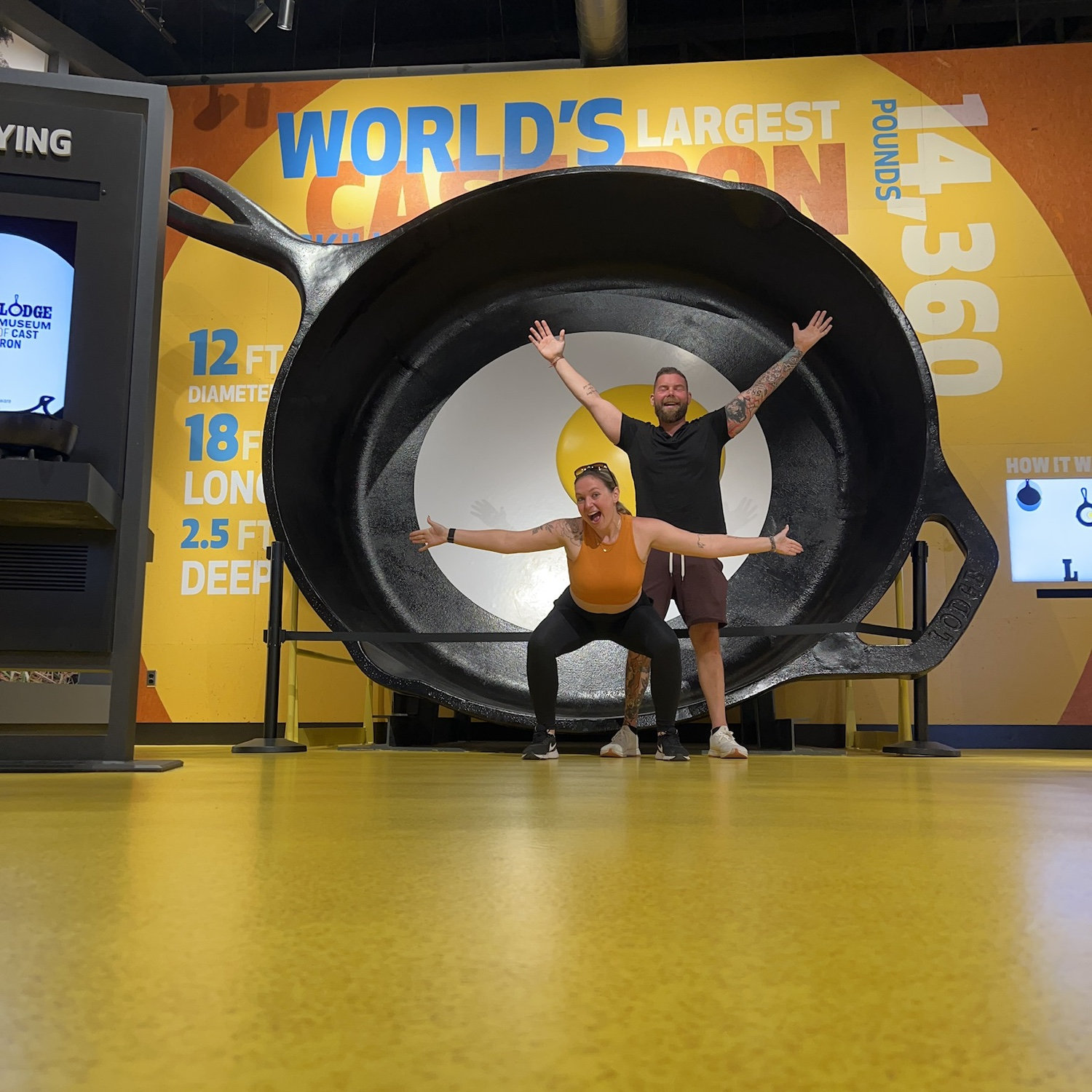 The biggest cast iron skillet in the world!!!