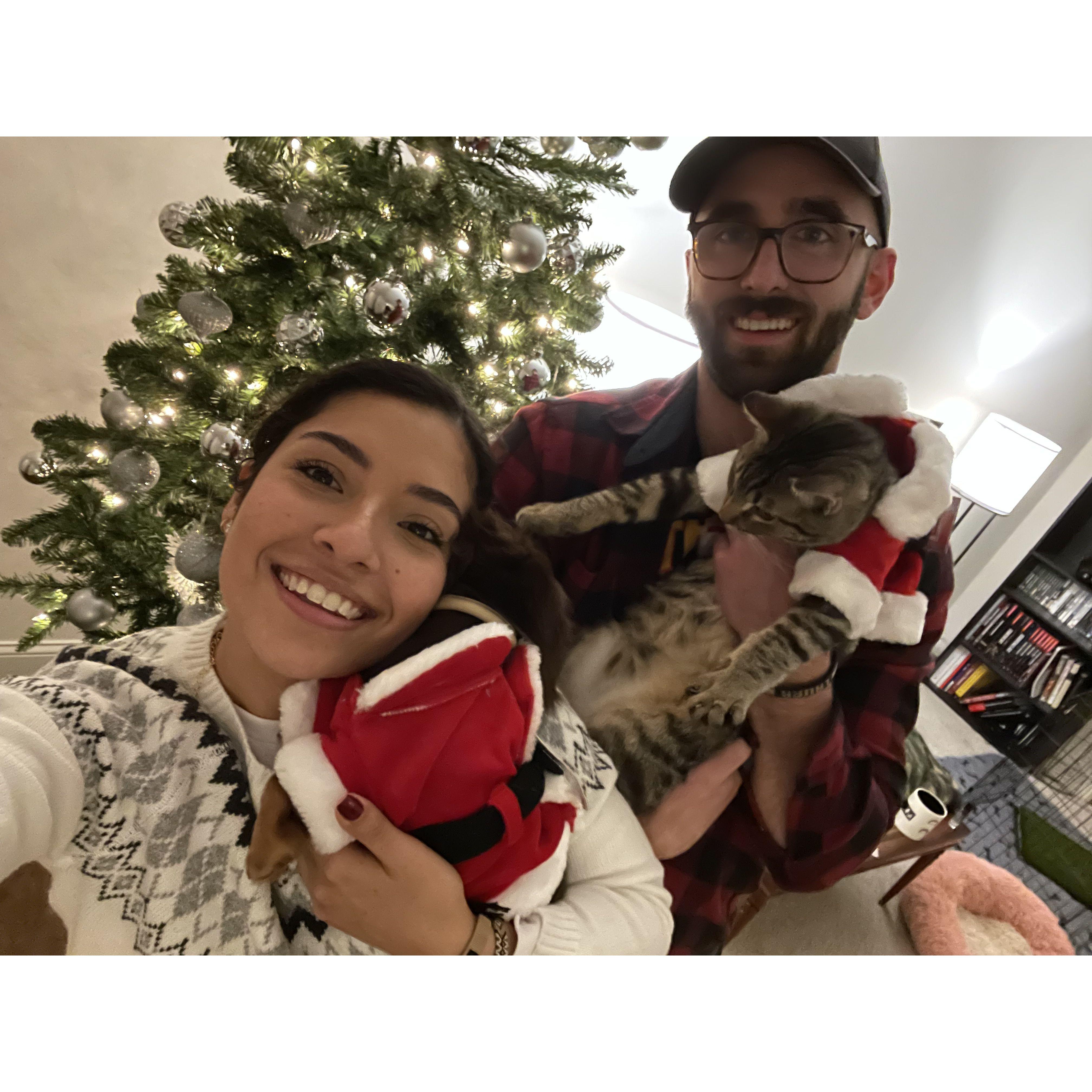 Our second Christmas, with our two babies. 12/26/2021