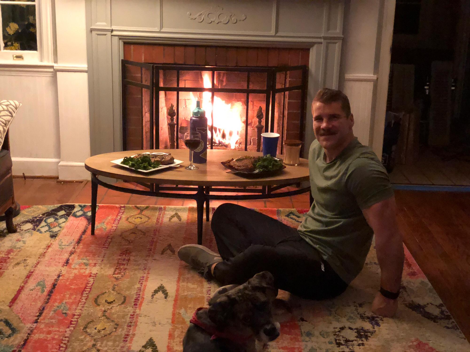 Date night looks a little different when it’s cold outside. No paddles or sunsets, but the same smiles.