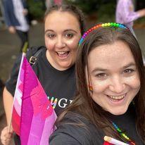 The weekend we got engayed was Pride in Atlanta!