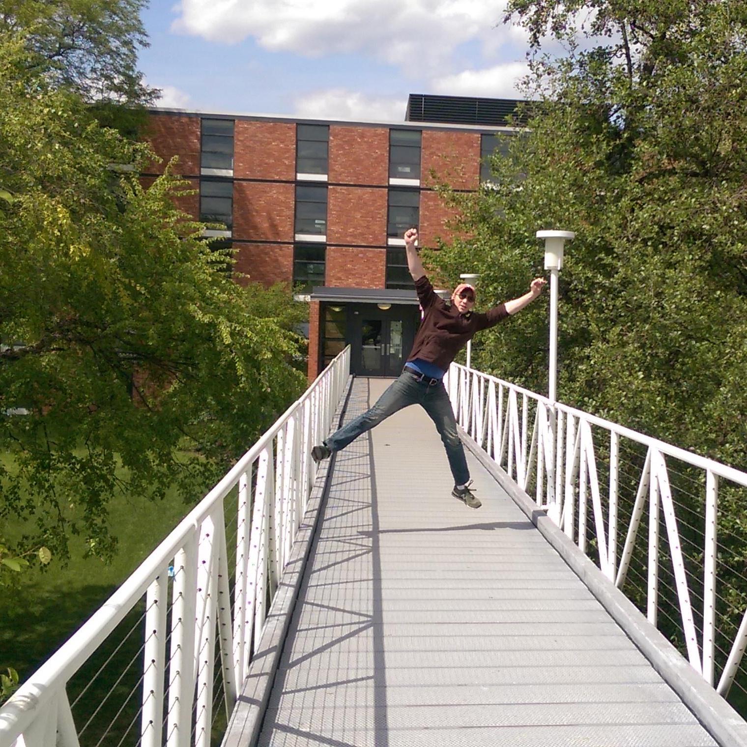 A trip to Des Moines, where Molly showed Brad her undergraduate campus of Drake University.