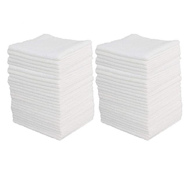 Fiberomance Microfiber Cleaning Cloth ,All-Purpose Cleaning Towels for Household House Cleaning Lint Free Cleaning Tools for Car Interiors 11.811.8 inches Pack of 50 White