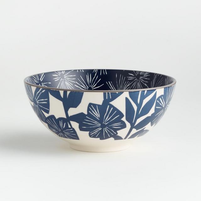 Mai 7.5" Blue Floral Bowl