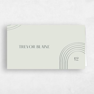 Sage, Green Wedding Place Card - Goodwin