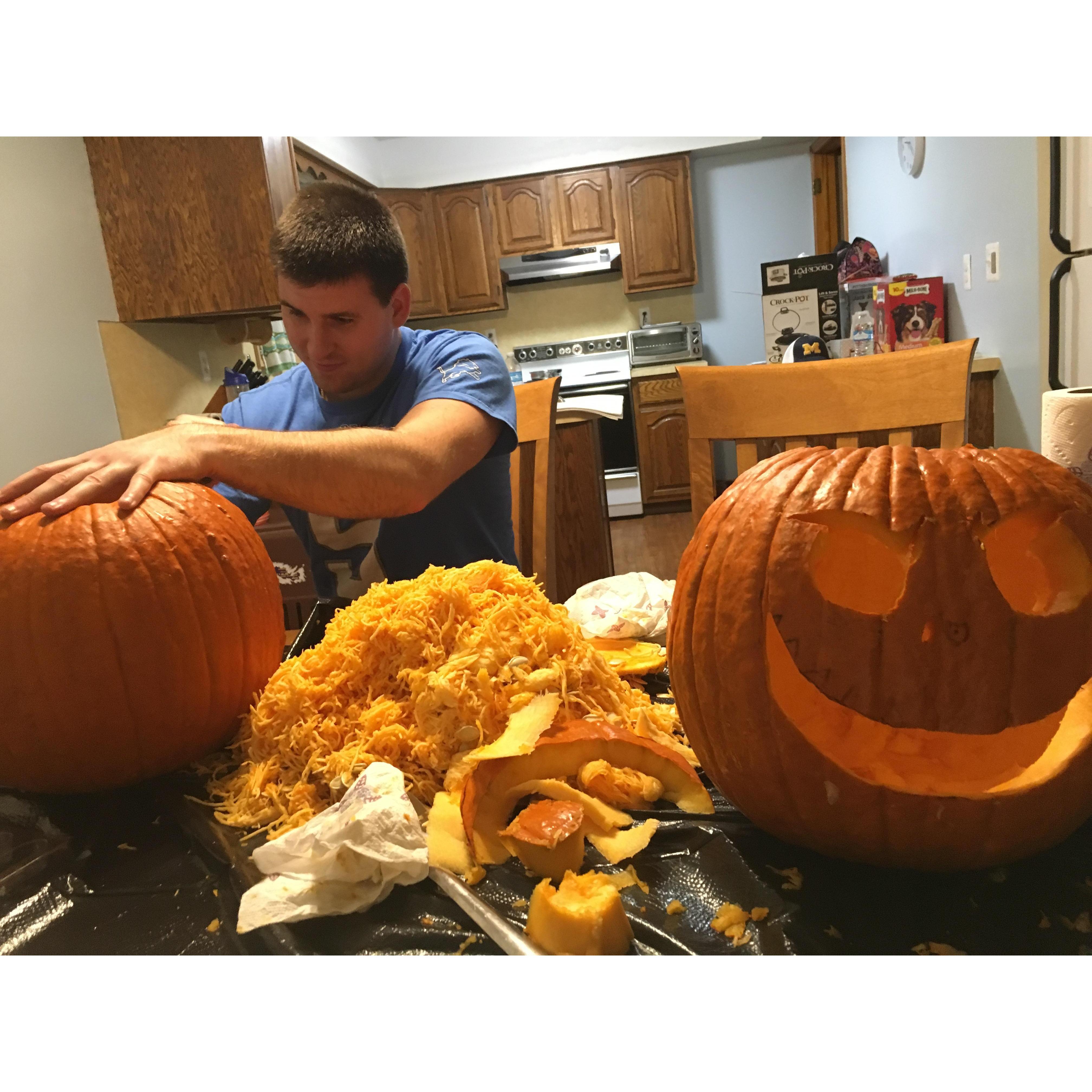 Our first Halloween together in our home.