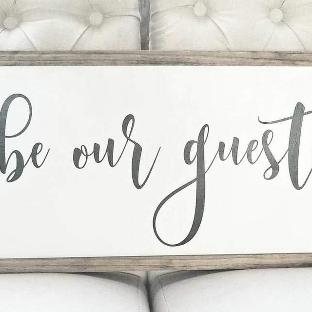 Be Our Guest Sign