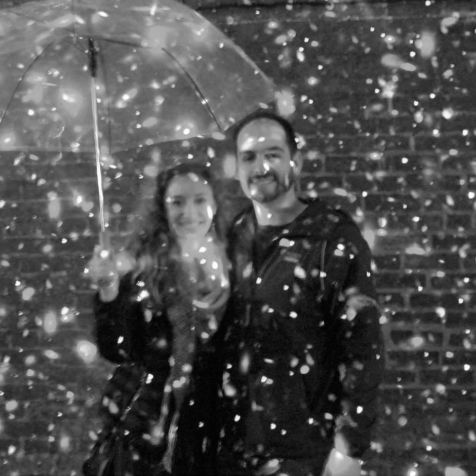 One more post-proposal! It was rain not confetti.