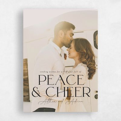 Black Standard Holiday Card - Queenstown