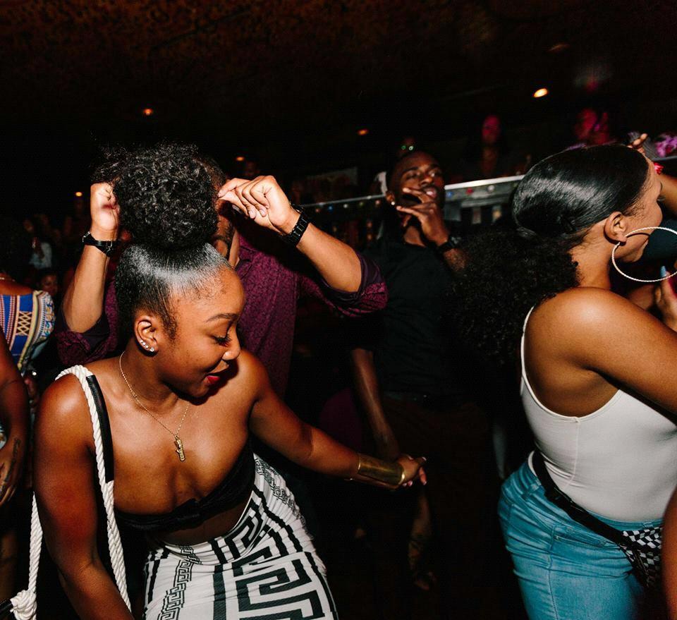 Date night at a RnB only party for some off key singing & dancing