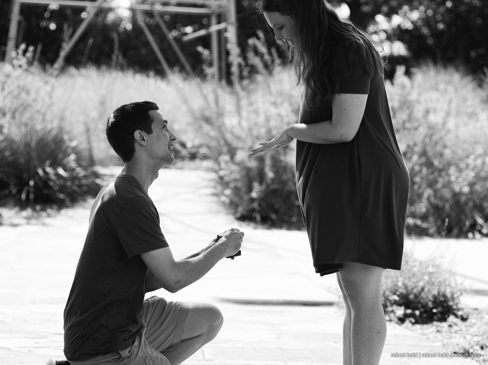 Michael on one knee