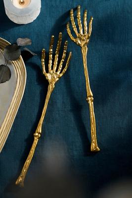 Skeleton Hand Serving Set