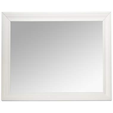 MCS 21.5x27.5 Inch Rectangular Wall Mirror, 26.5x32.5 Inch Overall Size, White (20453)