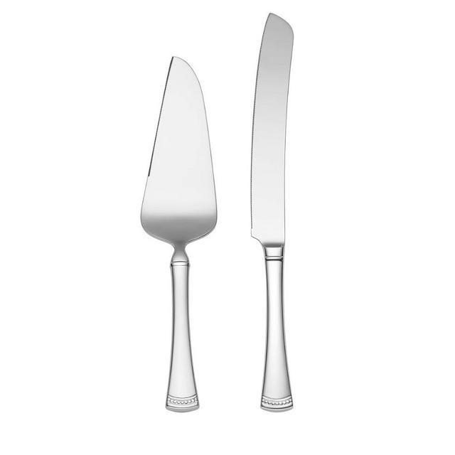 LENOX Portola 2-Piece Dessert Set, 2 Count, Metallic