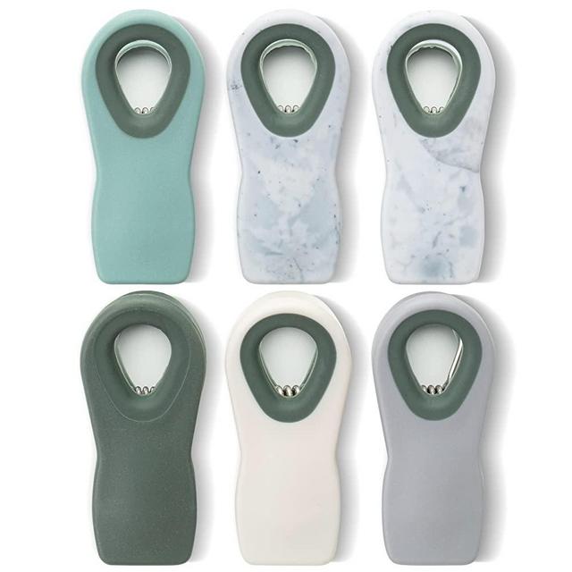 Mr. Pen- Magnetic Bag Clips, 6 Pack, Green Ombre Colors, Bag Clips, Bag Clips for Food, Magnet Clips, Chip Clips Bag Clips Food Clips, Chip Bag Clip, Clips for Food Packages, Clips for Fridge