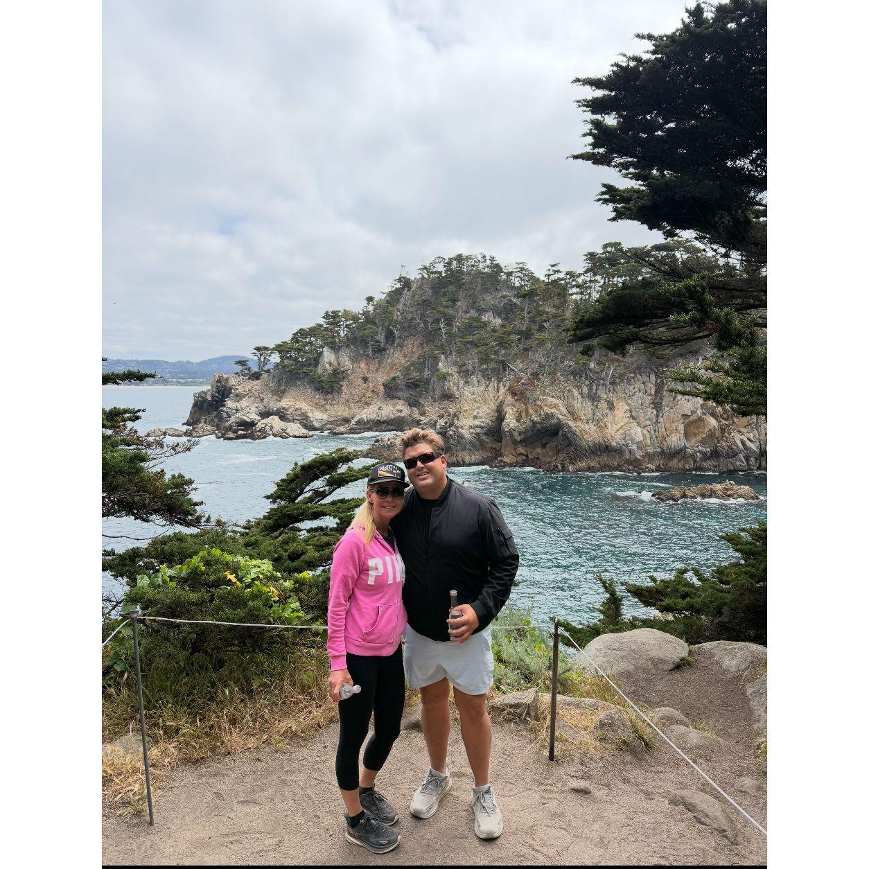 Another passion we share....hiking in Carmel.