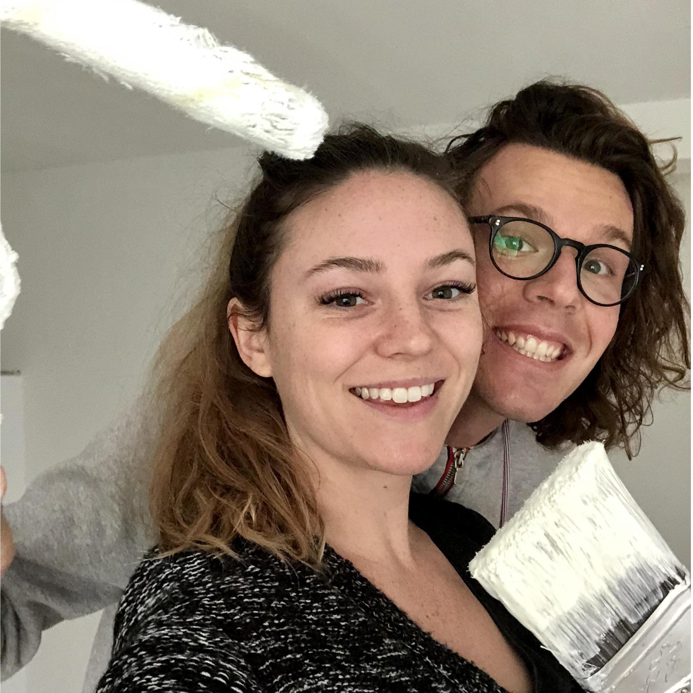 Building our apartment (well, mostly Davide did the building).