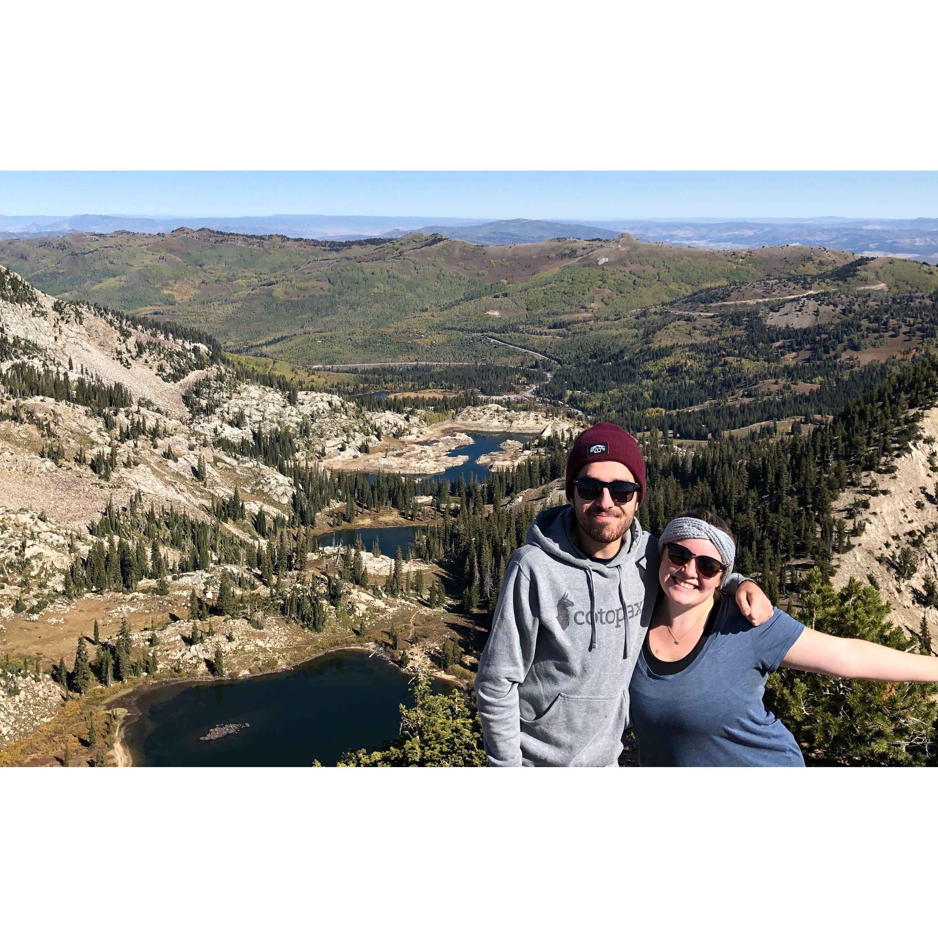 We have this tradition where we go on a hike up Little Cottonwood Canyon every year before going to Oktoberfest at Snowbird! This was our first Oktoberfest in 2019