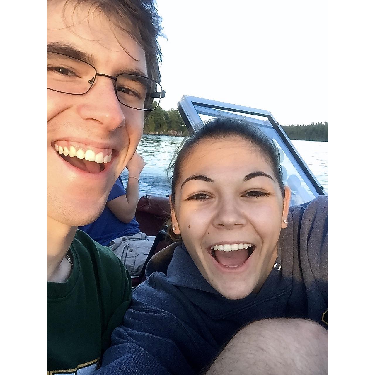 Touring the St. Lawrence River with Mr. Costo as the tour guide
