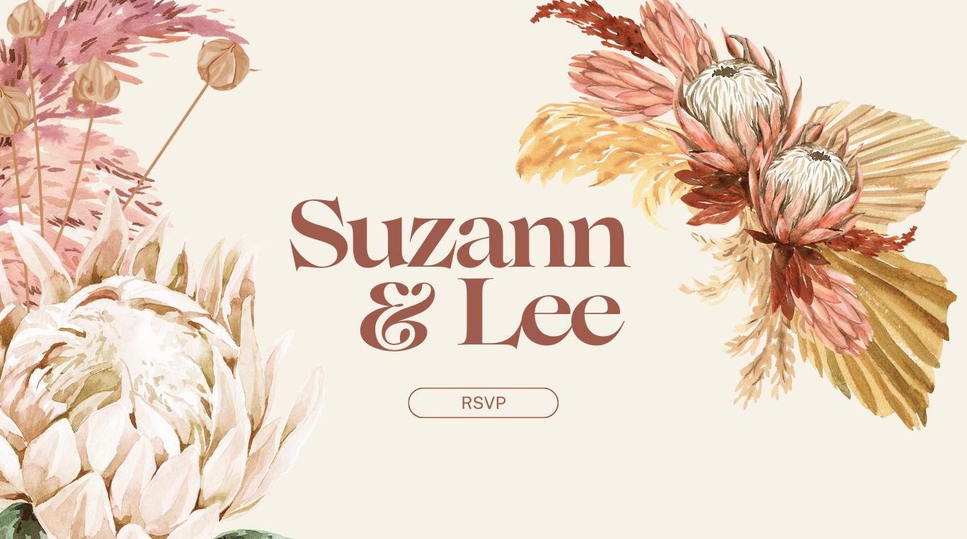 The Wedding Website of Suzann Rudolph and Lee Ellis