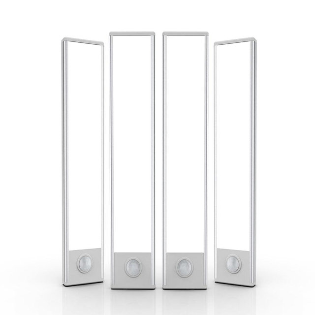 Under Cabinet Lighting, 4 Pack Motion Sensor Light Indoor, Wireless USB Rechargeable Magnetic Closet Lights, 32 LED Under Counter Lights for Kitchen, Wardrobe, Hallway, Stairs, 8 inch White Light