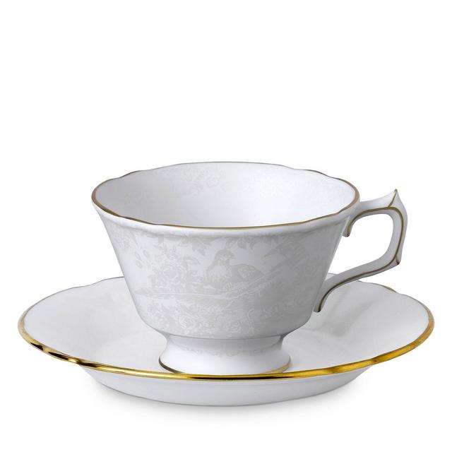Royal Crown Derby Aves Pearl Tea Cup Saucer