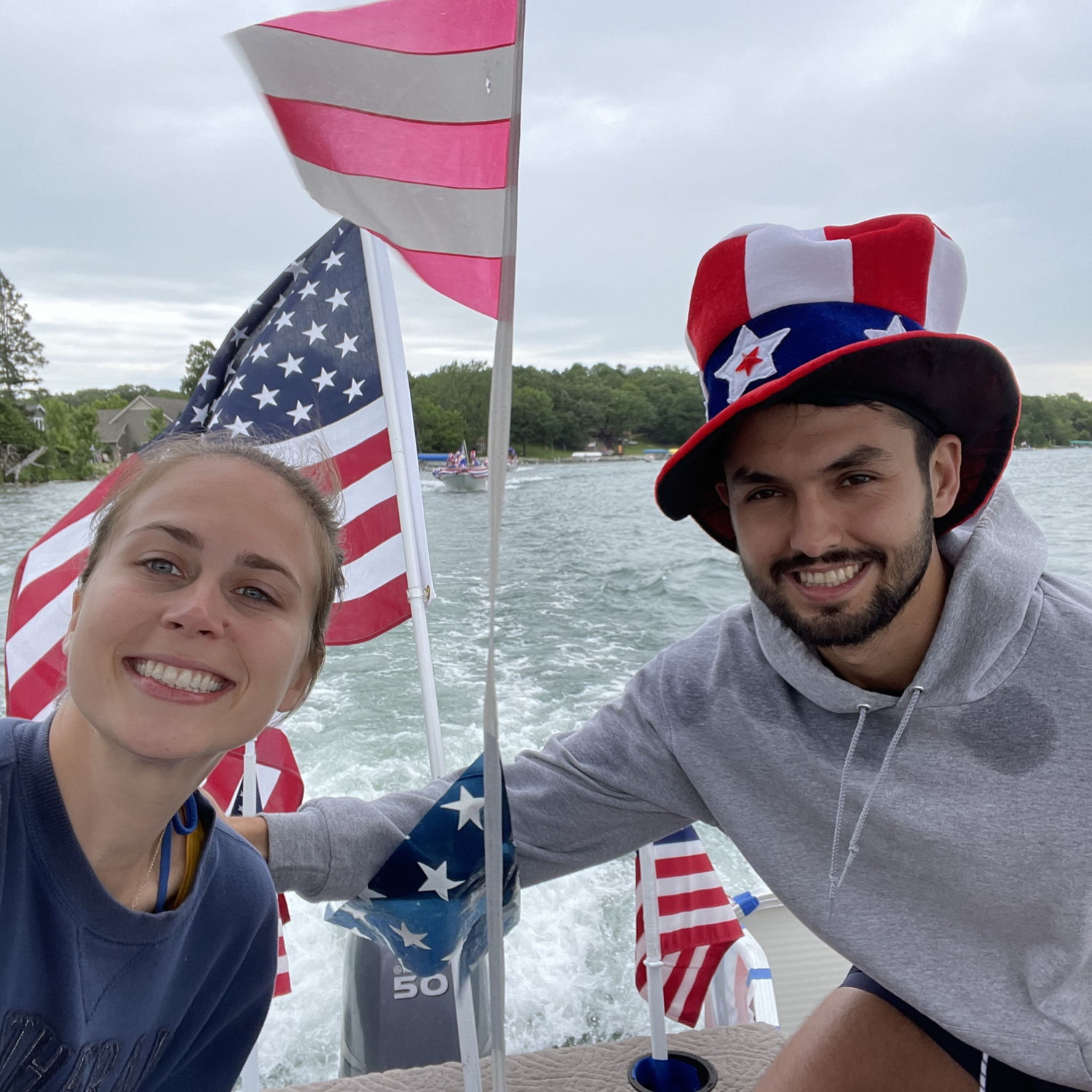 Celebrating Pablo's birthday (and the 4th of July) with Rachel's family in Minnesota!
