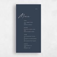 Blue Wedding Menu - Gilmore