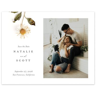 White Wedding Digital Save the Date - Spiga Photo
