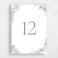 Blue Wedding Table Number - Laurelwood Classic