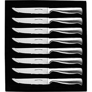8 Pieces Stainless Steel Steak Knife Set - Professional Quality For Multipurpose Use - by Utopia Kitchen