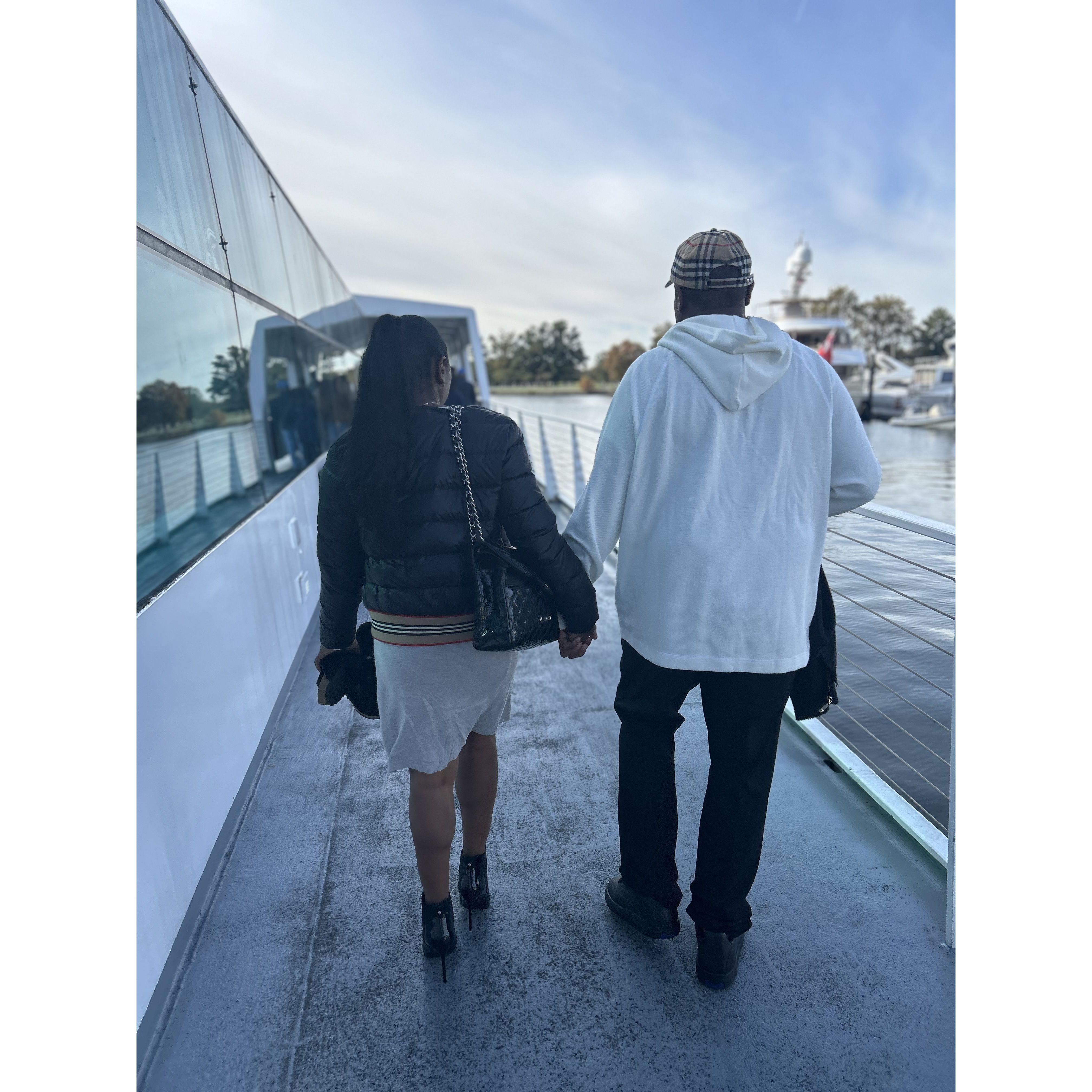 Looking good, Mr. Dickson; you too, future, Mrs. Dickson.