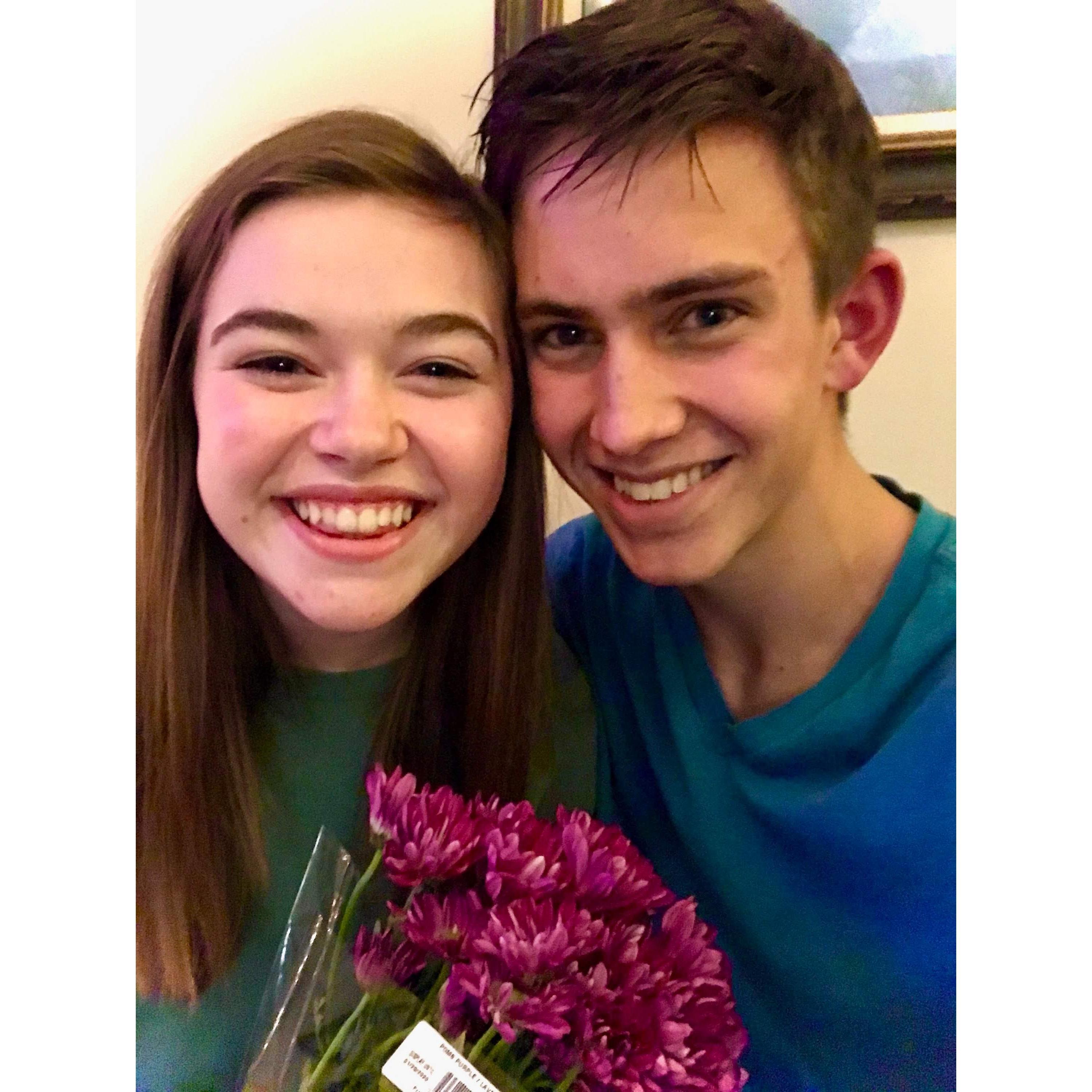 minutes after Jonathan asked Noelle to be his girlfriend