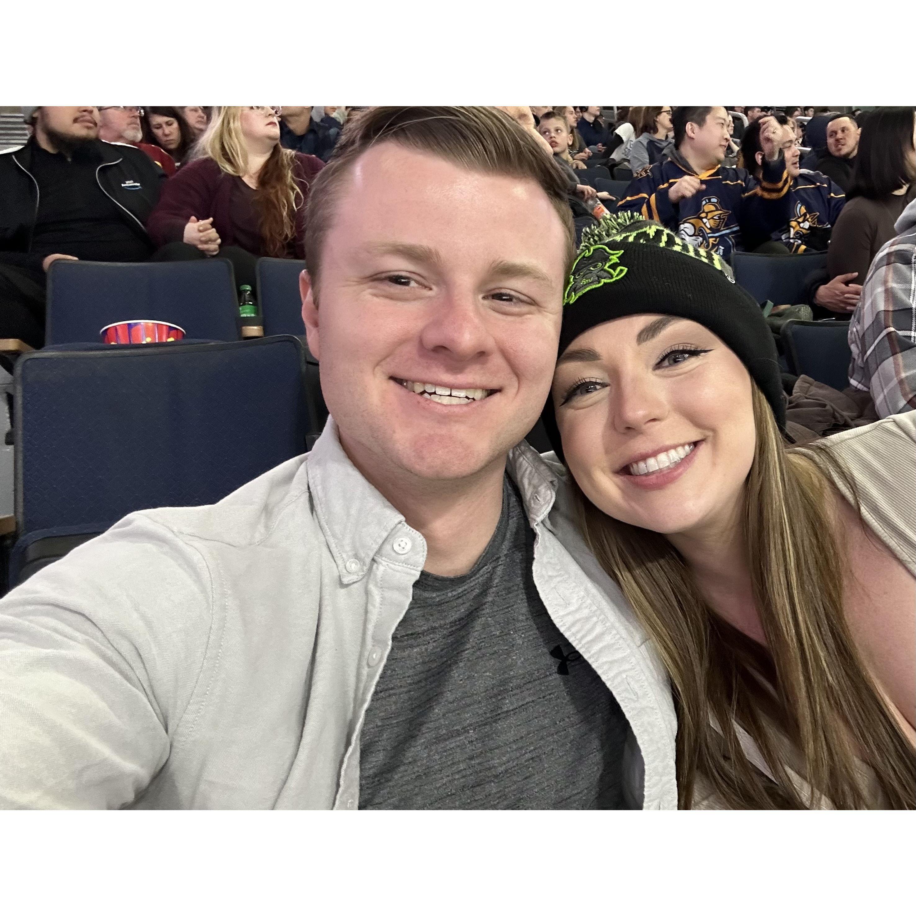 This was our first date after reconnecting! We went to Nacho Daddy's for dinner and attended an Atlanta Gladiators game.
