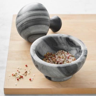 Williams Sonoma Grey Marble Mortar & Pestle (Small)