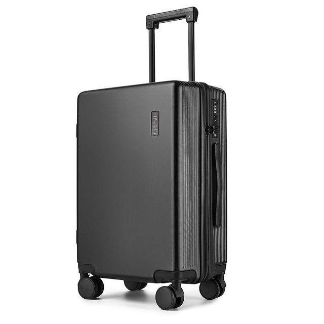 Hulsin Carry on Luggage 22x14x9 Airline Approved, 20 Inch Carry-on Suitcase, Hard Shell Luggage with Spinner Wheels, Hardside Small Rolling Suitcase with TSA Lock for Travel (Black, 20 Inch)