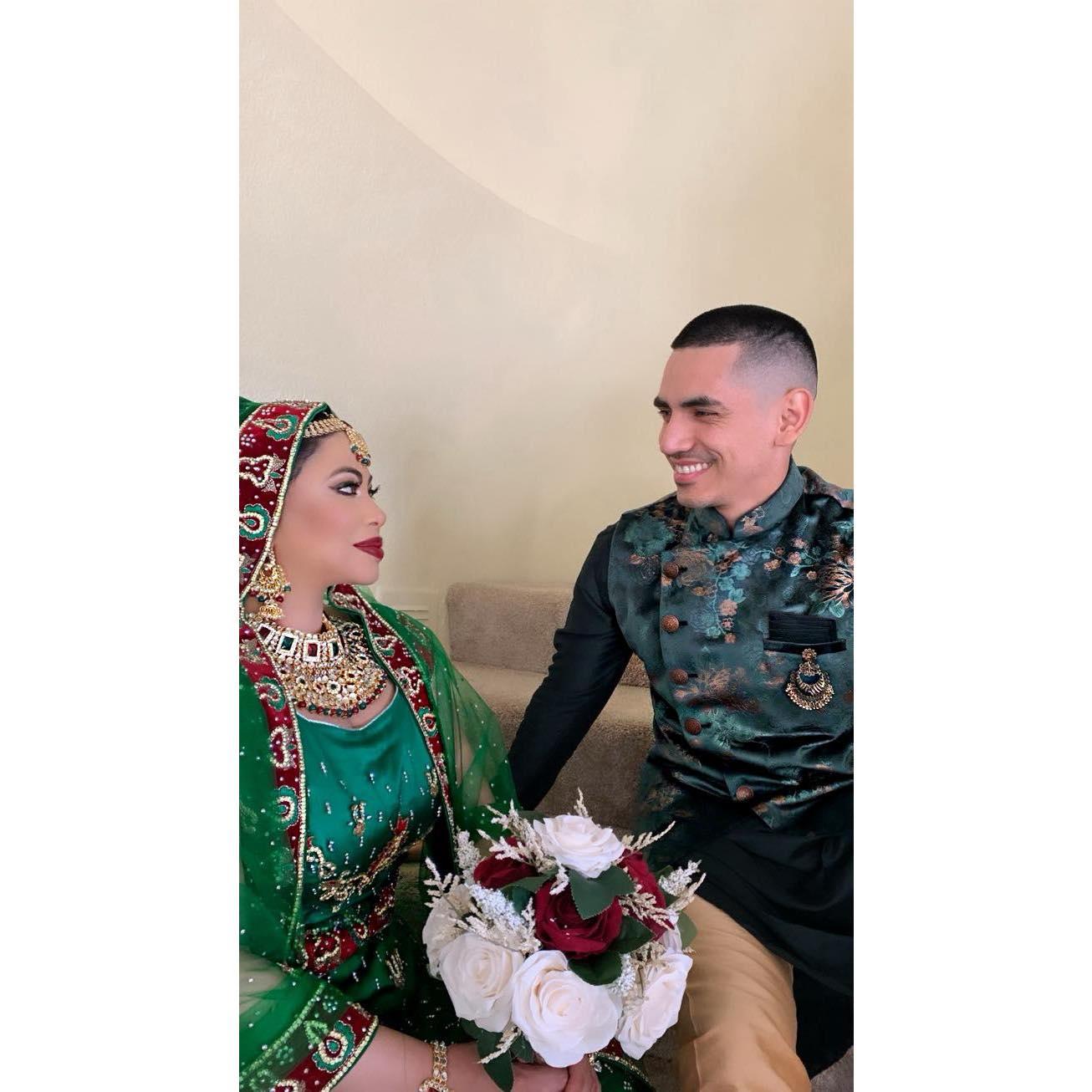 The moment we became husband and wife.