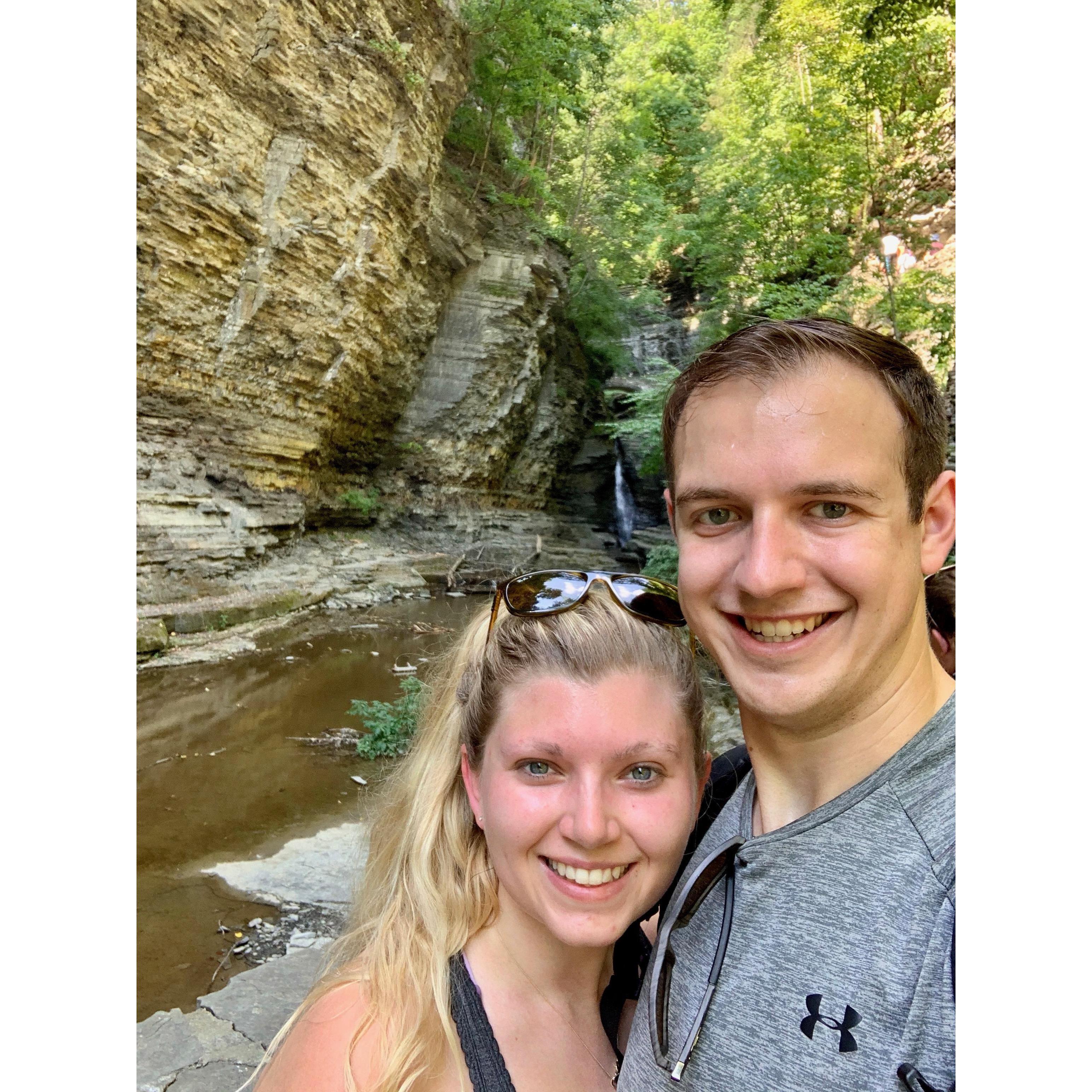 We hiked to Watkins Glen Gorge in the Finger Lakes, NY while on a small vacation celebrating the end of our internships in summer 2020.