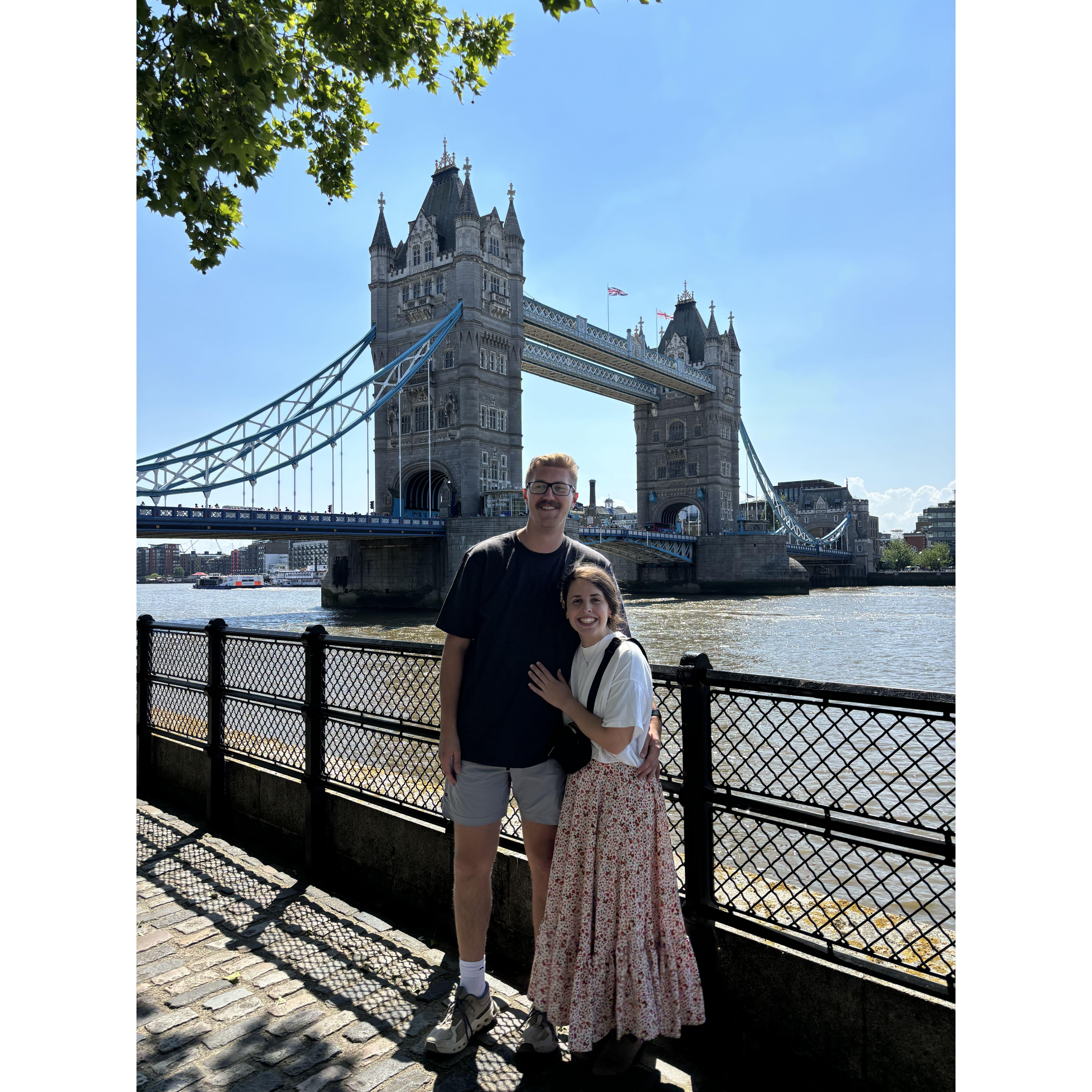 A picture from our travels to London in May with Anna Grace's family