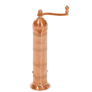 Original Greek Pepper Mill, European Style Salt and Pepper Grinder, Copper