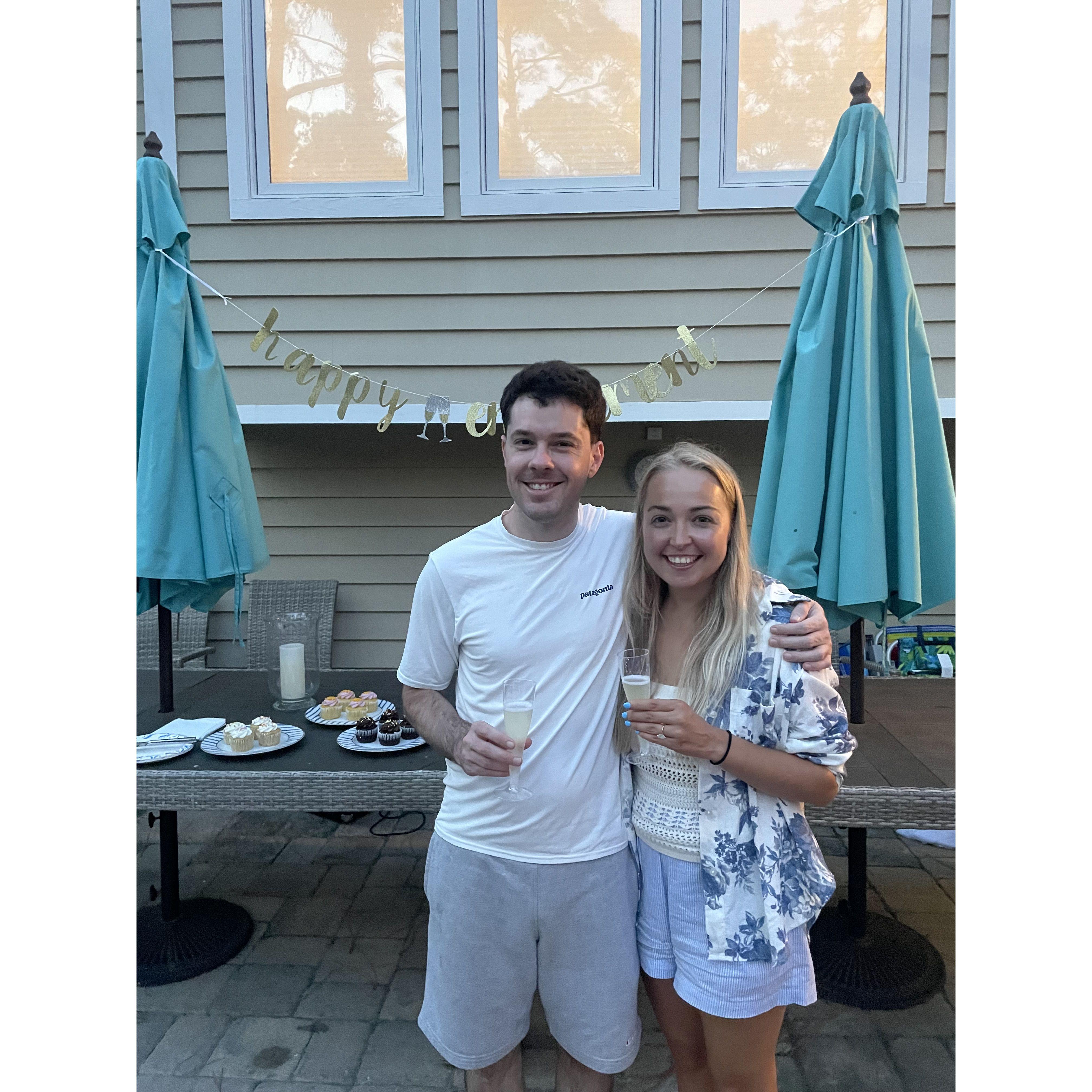 Such a fun surprise engagement celebration at Hilton Head with Brians family!