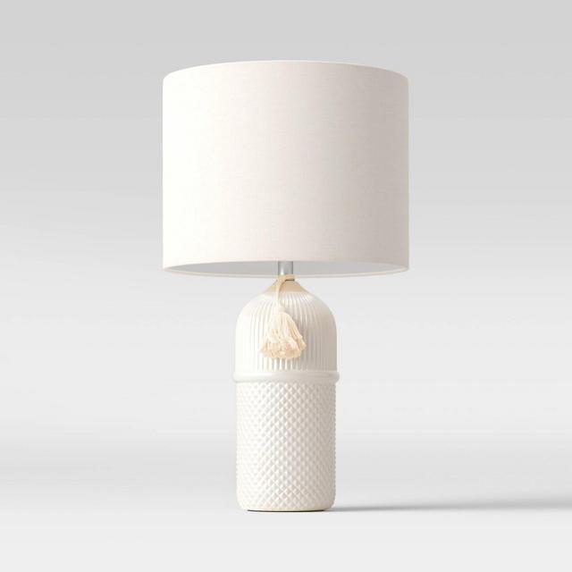 Large Assembled Ceramic Table Lamp White - Threshold™