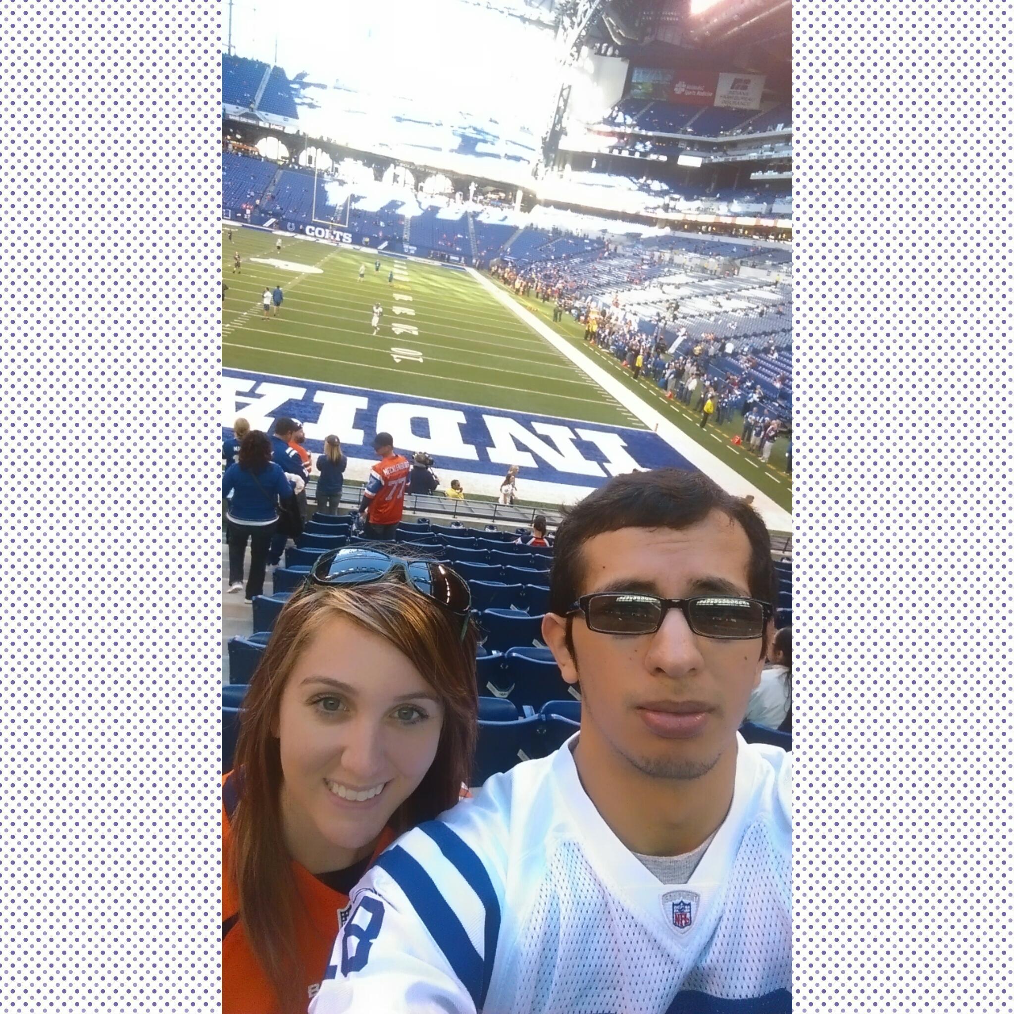 4th Annual Stadium Photo Denver Broncos vs. Indianapolis Colts 2015. Peyton Manning returning to Indianapolis and his Last Year. He was a couple yards away from breaking the record.