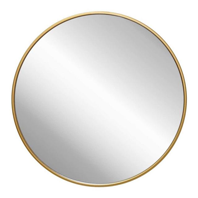 HBCY Creations Circle Wall Mirror Inch Round Wall Mirror for Entryways, Washrooms, Living Rooms and More (Gold, 24")